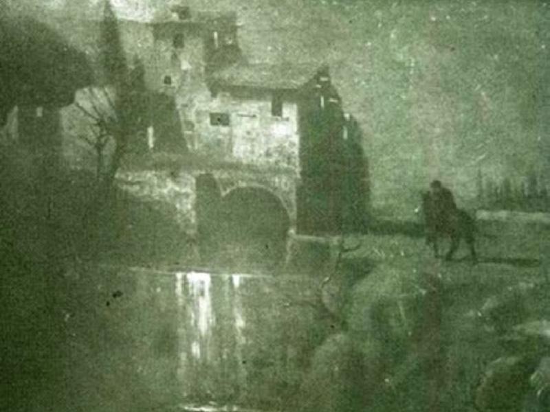 1908. La casaccia (notte lunare), Signa, fotografia