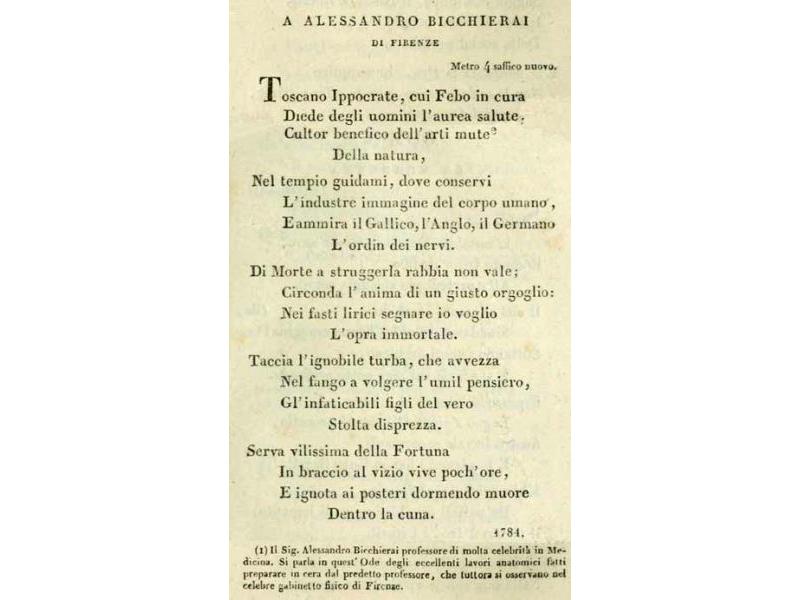 A Alessandro Bicchierai di Giovanni Fantoni 1755-1807 (Tra gli arcadi Labindo)