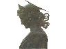 Santa Cecilia (da Donatello), bassorilievo in cera, cm. 20,5 (imm. 11 di 17)