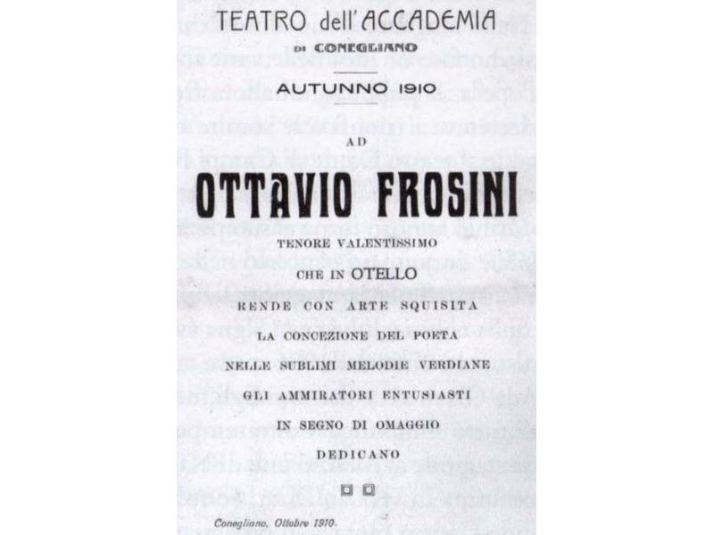Attestato dell'Accademia del Teatro<br>(1910)