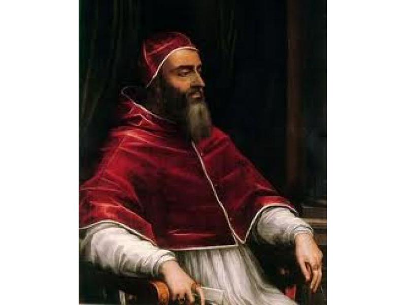 Papa Clemente VII<br>(Giulio De Medici)<br>G.Vasari