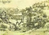 Zona della Gonfolina, disegno firmato di Leonardo da Vinci