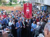 Il sindaco Nannetti durante l'inaugurazione della stazione ferroviaria di Lastra a Signa 27/8/2006