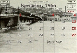 Da Ponte a Signa, riva destra. Passerella pedonale a Castello (novembre 1966)