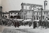Beata Giovanna, la Festa. Bancarelle di Piazza Cavour (1930 circa)