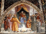 Domenico Ghirlandaio, Prova del fuoco, 1485
Cappella Sassetti, Basilica Santissima Trinità, Firenze