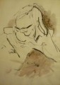 Serena che scrive, 1970. China su carta, cm. 47x33