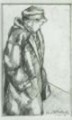 Bimbo con cappotto,1918,<br> matita su carta, mm. 170x110