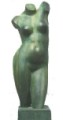 Torso di Venere (Omaggio a Maillol), 1955 c., terracotta bronzata verde, cm. 51