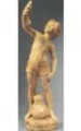 Piccolo pescatore, anni Cinquanta, terracotta patinata, cm. 46