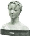 Testa di donna, 1960 c., terracotta