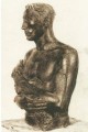 Il nostro grano, 1931, terracotta patina bronzo, (Ub.Ign.)